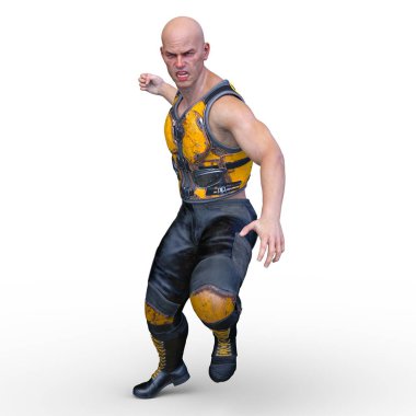 güçlü adam 3D cg render