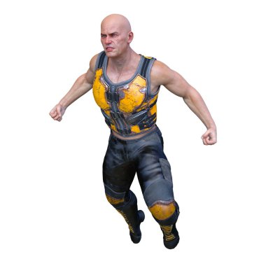 güçlü adam 3D cg render