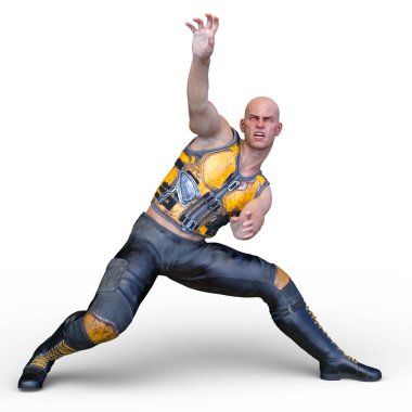 güçlü adam 3D cg render