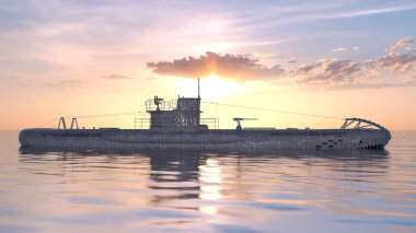 Denizaltı 3d cg render