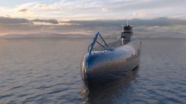 Denizaltı 3d cg render