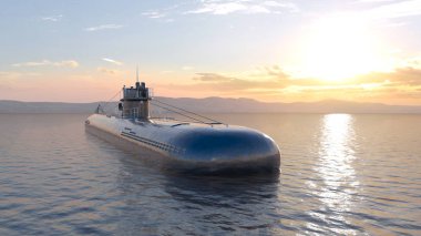 Denizaltı 3d cg render