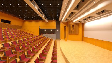 Sahne Alanı'nın 3D cg işleme