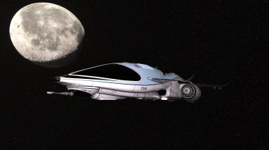 Uzay gemisi 3d cg render
