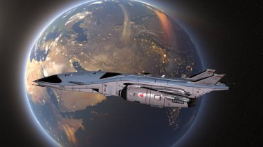 Uzay gemisi 3d cg render