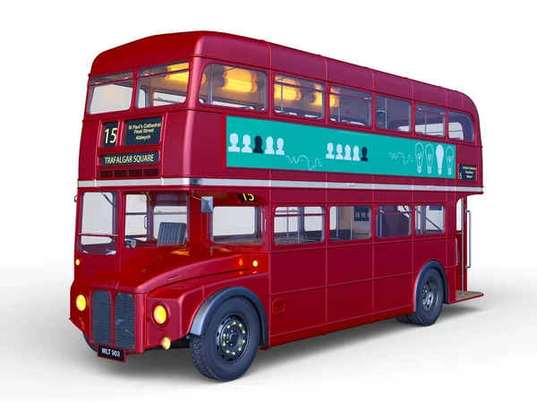 Rendering Double Decker — Stock Photo, Image