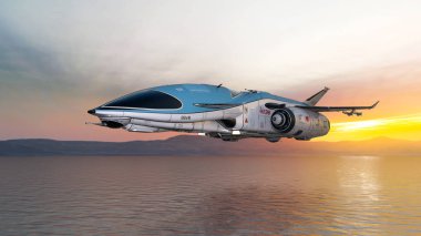 3D cg işleme avcı uçağı