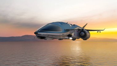 3D cg işleme avcı uçağı