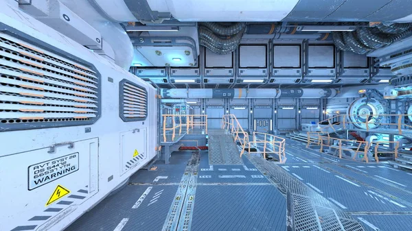 Uzay istasyonunun 3d cg görüntülemesi