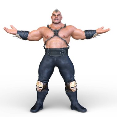 güçlü adam 3D cg render