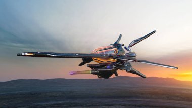 Uzay gemisi 3d cg render