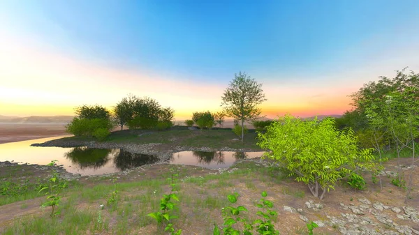 Renderização Vista Soberba — Fotografia de Stock