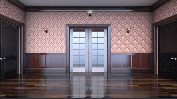 3D CG rendering of music room