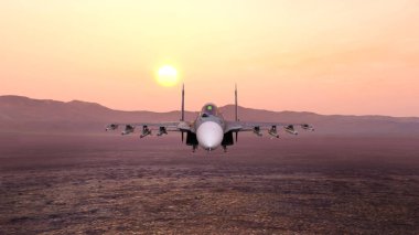 3D cg işleme avcı uçağı