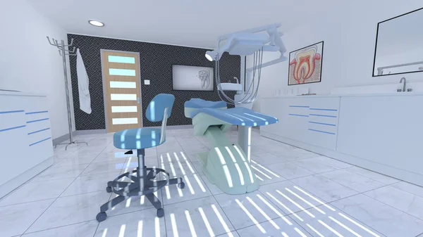 Rendering Medical Space — Stock Photo, Image