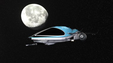 Uzay gemisi 3d cg render