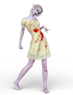 3D cg işleme kansız kız