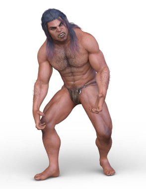 güçlü adam 3D cg render