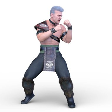 güçlü adam 3D cg render