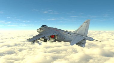 3D cg işleme avcı uçağı