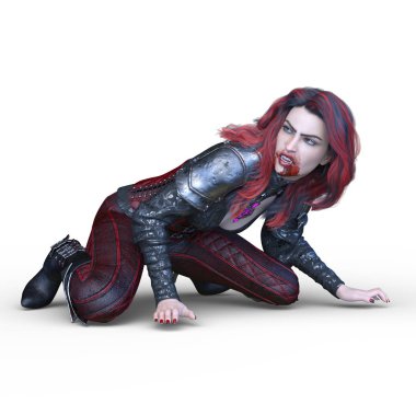 3D cg işleme karanlık kahraman