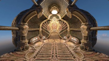 Alien Bankası 3D cg render