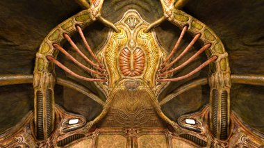 Alien Bankası 3D cg render