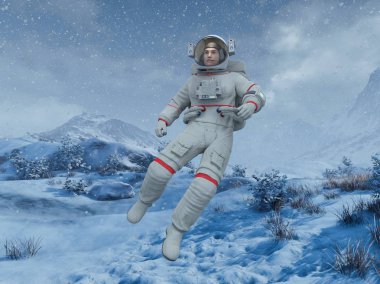 astronot 3D cg render