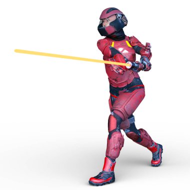 cyber kadının 3D cg işleme