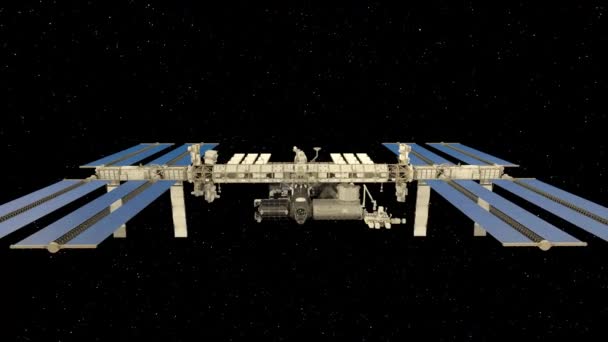 Renderização Satélite Espacial Elementos Desta Imagem Mobiliados Pela Nasa — Vídeo de Stock