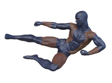 3D cg işleme karanlık kahraman