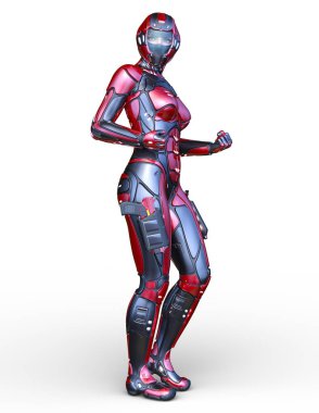 cyber kadının 3D cg işleme