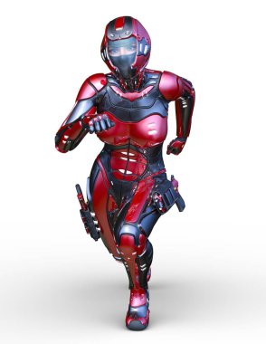 cyber kadının 3D cg işleme