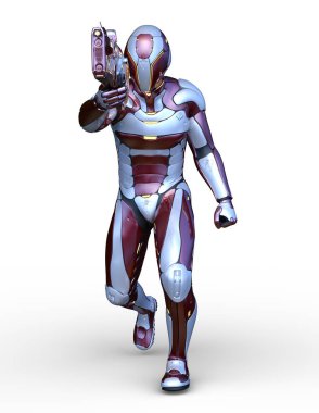 Siber adam 3D cg render