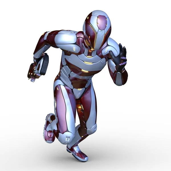 Siber adam 3D cg render