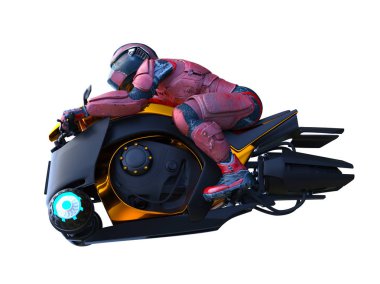 Hoverbike 3d cg render