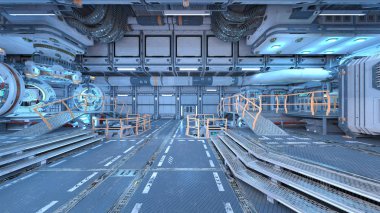 Uzay gemisi 3d cg render