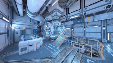 Uzay gemisi 3d cg render