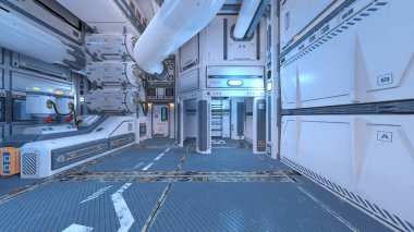 Uzay gemisi 3d cg render