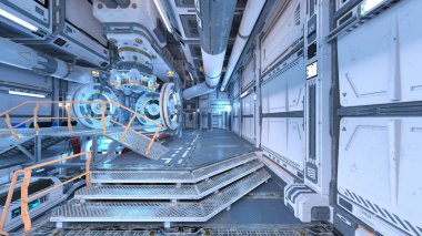 Uzay gemisi 3d cg render