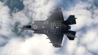 3D cg işleme avcı uçağı