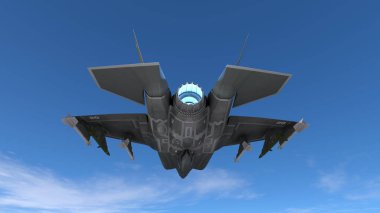 3D cg işleme avcı uçağı