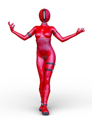 tayt kadının 3d cg işleme