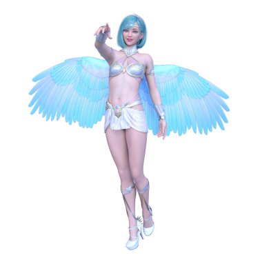 3D cg işleme etkin kız