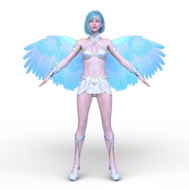 3D cg işleme etkin kız
