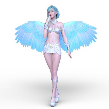 3D cg işleme etkin kız