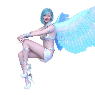 3D cg işleme etkin kız