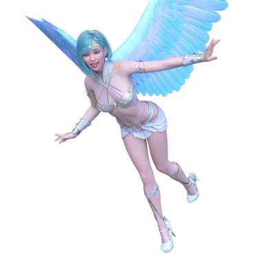 3D cg işleme etkin kız