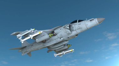 3D cg işleme avcı uçağı