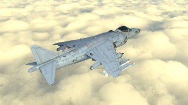 3D cg işleme avcı uçağı